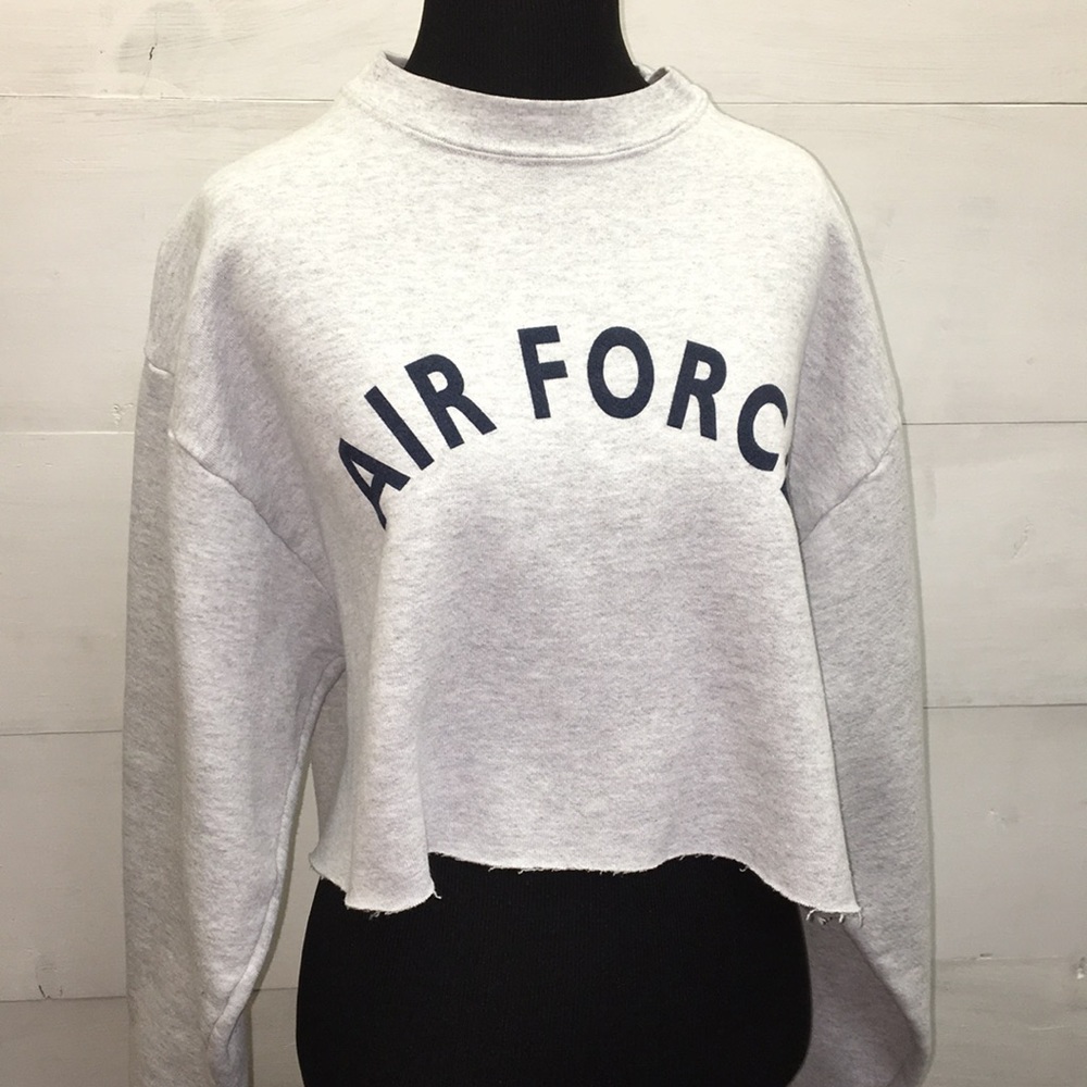 Vintage Air Force Crop Sweatshirt
